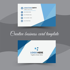corporate business card design template. creative business card art. modern vector art.