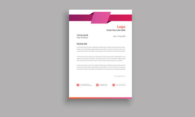 Corporate Letter Head Template Design