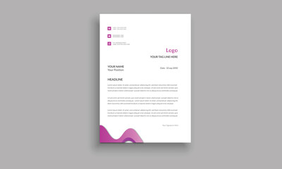 Corporate Letter Head Template Design