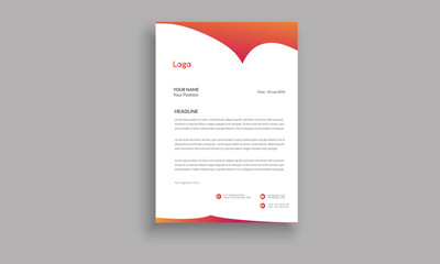 Corporate Letter Head Template Design