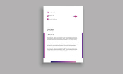 Corporate Letter Head Template Design