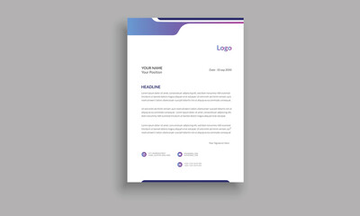Corporate Letter Head Template Design