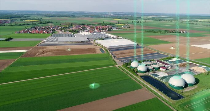 Agro drone spraying the fields. Agricultural drones flying over the fields concept. Agro drone scans the field. Visualization of modern agro drones flying over the field.