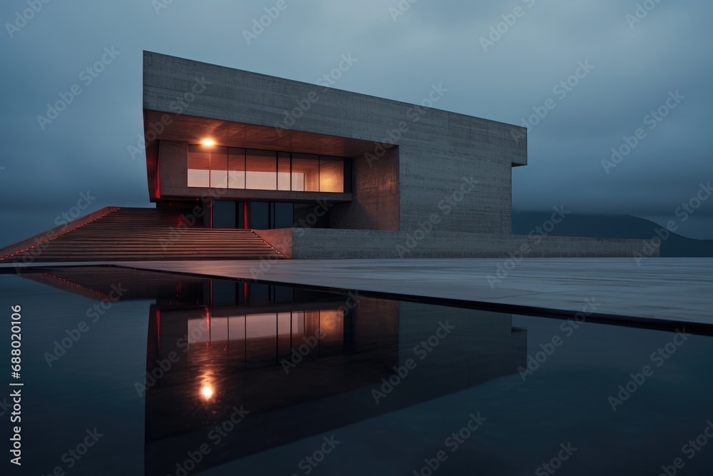 Poster Minimalistic Brutalist Architecture