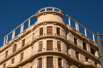 facade of a building with balconies