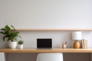 Obraz na płótnie Canvas Minimalist Home Office
