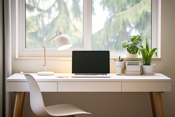 Fototapeta premium Minimalist Home Office