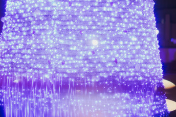 後楽園のクリスマスのキラキラオーナメント