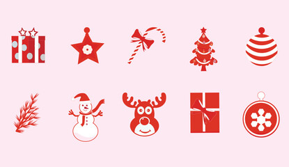 background, ball, balloon, celebrate, celebration, christmas, christmas background, christmas tree, collection, copy space, decor, decoration, decorations, decorative, deer, design, doodle, event, fla
