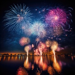 Fototapeta na wymiar Spectacular Fireworks Display