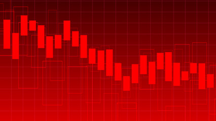 Abstract graph chart of stock market trade  business background.