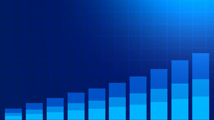Abstract graph chart of stock market trade background.