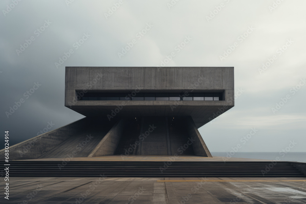 Poster Minimalistic Brutalist Architecture