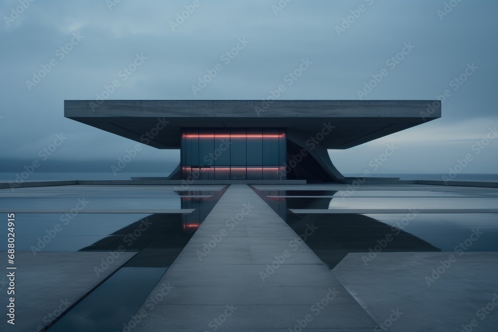 Poster Minimalistic Brutalist Architecture