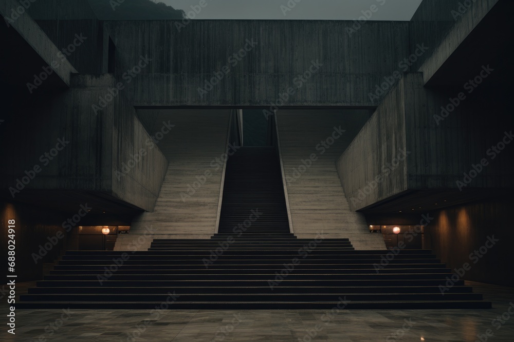 Poster Minimalistic Brutalist Architecture
