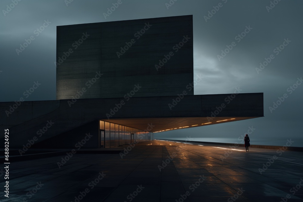 Poster Minimalistic Brutalist Architecture