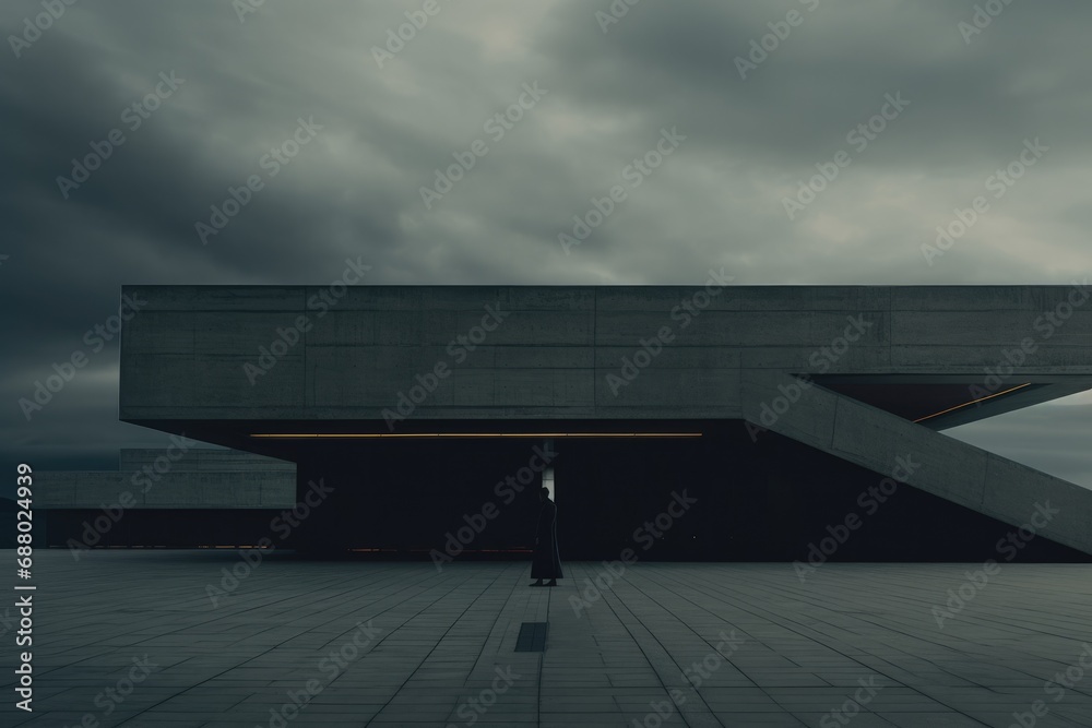 Poster Minimalistic Brutalist Architecture
