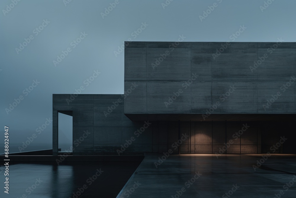 Poster Minimalistic Brutalist Architecture
