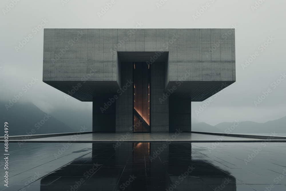 Poster Minimalistic Brutalist Architecture