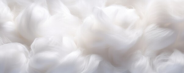 soft cotton wool background close up - Powered by Adobe