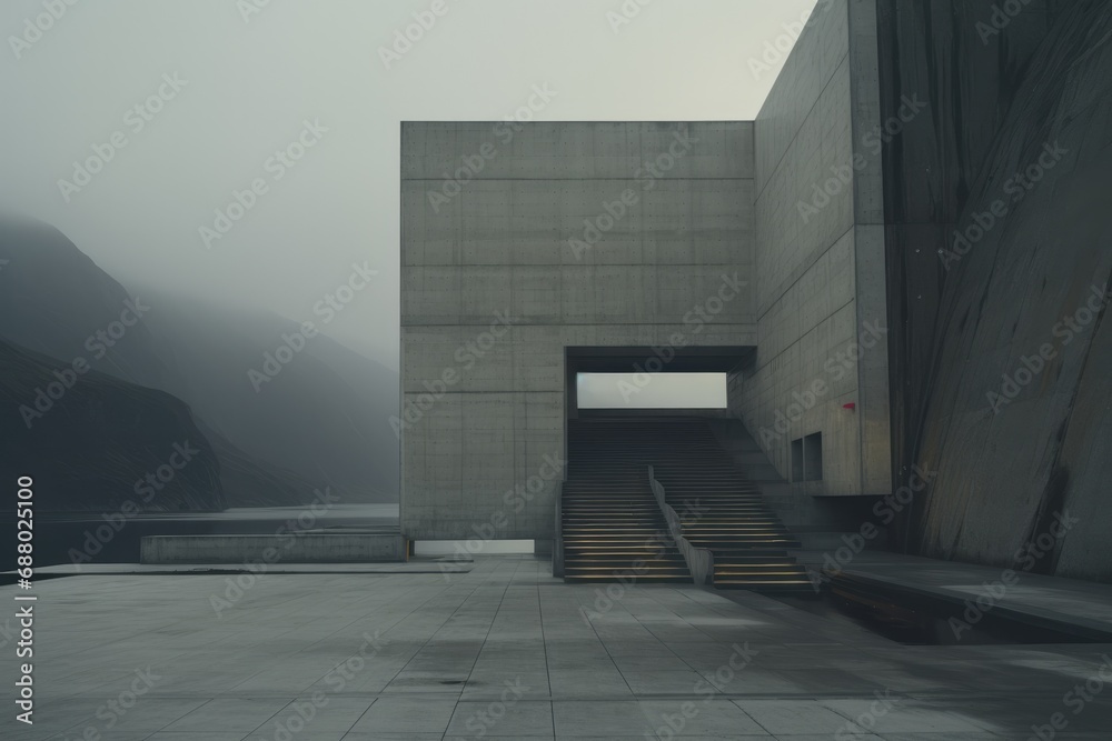 Poster Minimalistic Brutalist Architecture