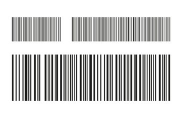 Barcode Labels Code Stripes Sticker, Digital Barcode Label. Industrial barcodes, customer qr code.