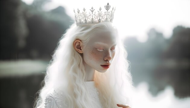 The Crowned White Queen: A Young and Beautiful Ruler