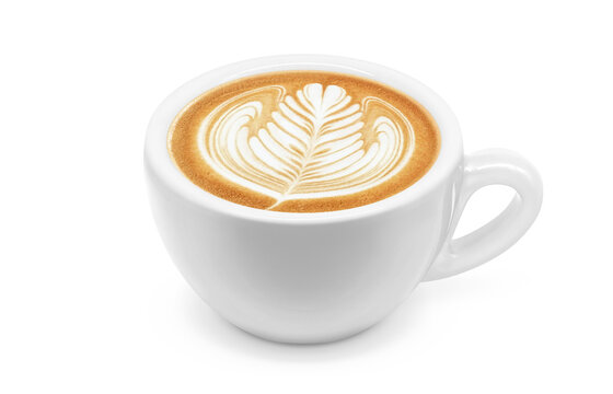 カフェラテのイラスト リアル