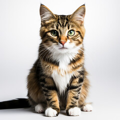 Obraz premium british cat isolated on white