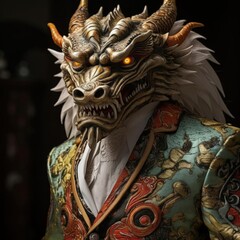 Chinese dragon in costume