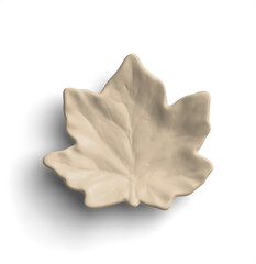 Ceramic Plate Autumn Leaf