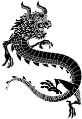Happy Chinese New Year 2024 Year Of The Dragon Zodiac. Vector Hand Drawn Illustration Isolated On Transparent Background