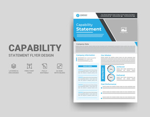 Company Capability Statement Template Design