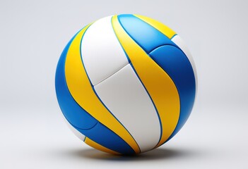 The game continues: a blue and yellow soccer ball - a modern symbol of the beautiful game