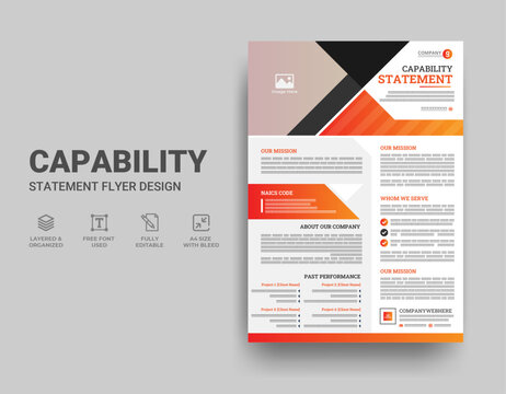 Company Capability Statement Template Design