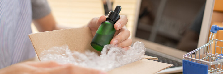 Packing box, Pack Products Into Postal Boxes To Deliver to customers, Sell products online,...