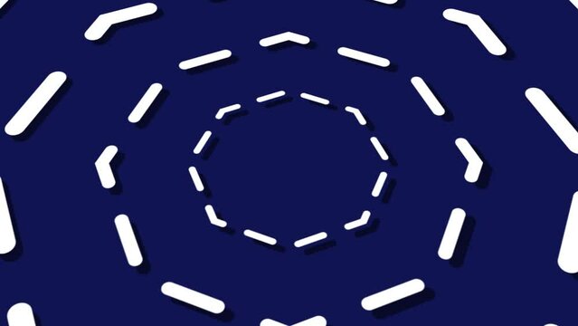 Background Tunnel Animation.  A cartoonish animation of a series of moving circles simulating a tunnel.