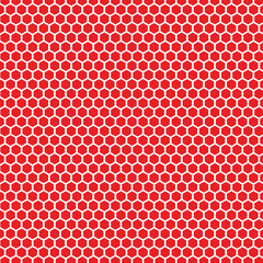 abstract geometric red hexagon pattern.