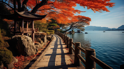 秋の海 | Sea in autumn Generative AI