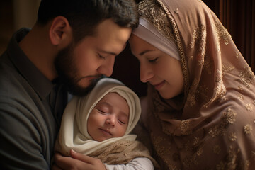 Embracing New Beginnings: Arab Muslim Parent Welcoming a New Child into the Family