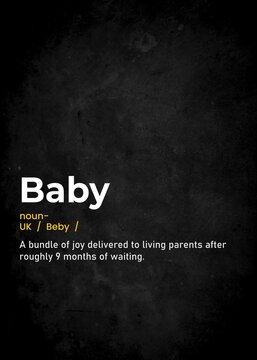 baby funny text definition