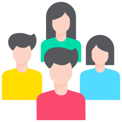 LGBT group icon. Flat design. For presentation, graphic design, mobile application.