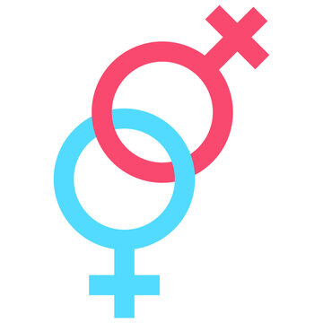 Gay symbol icon. Flat design. For presentation, graphic design, mobile application.