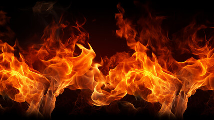 Fototapeta na wymiar Captivating Collection of High-Resolution Fire Flames - Isolated Burning Heat with Intense Warmth and Dynamic Glowing Energy for Powerful and Vibrant Designs.