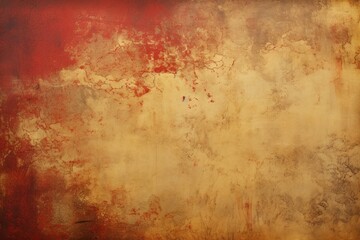Autumn colors background with orange red and brown sponge grunge texture and yellow spot light center for copy space for ad or text