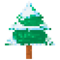 tree, art, plant, pixel, green