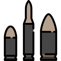 Bullets icon. Filled outline design. For presentation, graphic design, mobile application.
