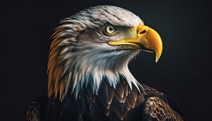 Obraz premium Bald Eagle portrait, wildlife photography