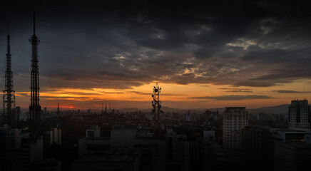 Fototapeta premium Afternoon Cyberpunk Landscape