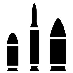 Bullets icon. Solid design. For presentation, graphic design, mobile application.